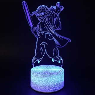 Yoda 3D lampe 